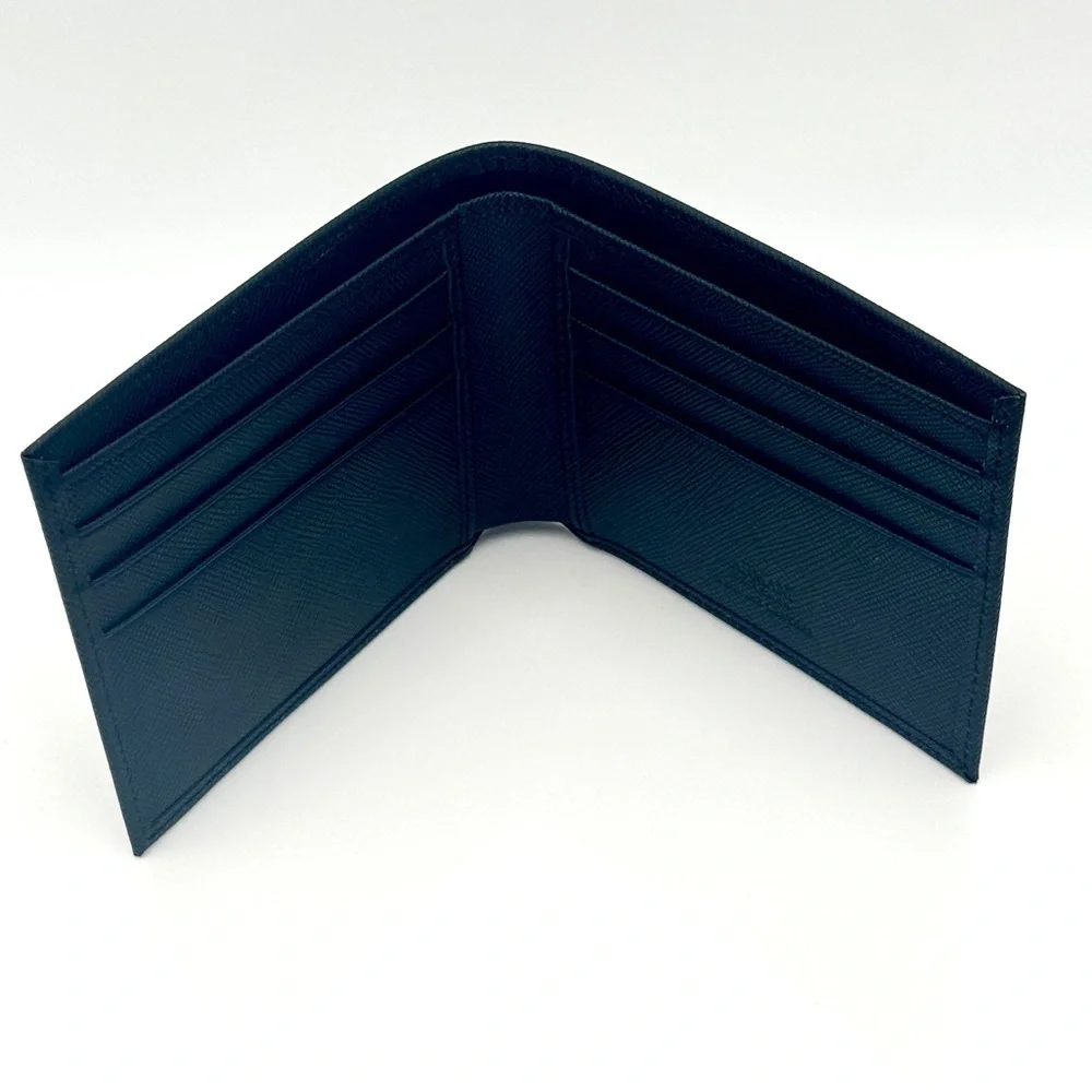 Giorgio Armani Collezioni Bi-fold saffiano leather wallet